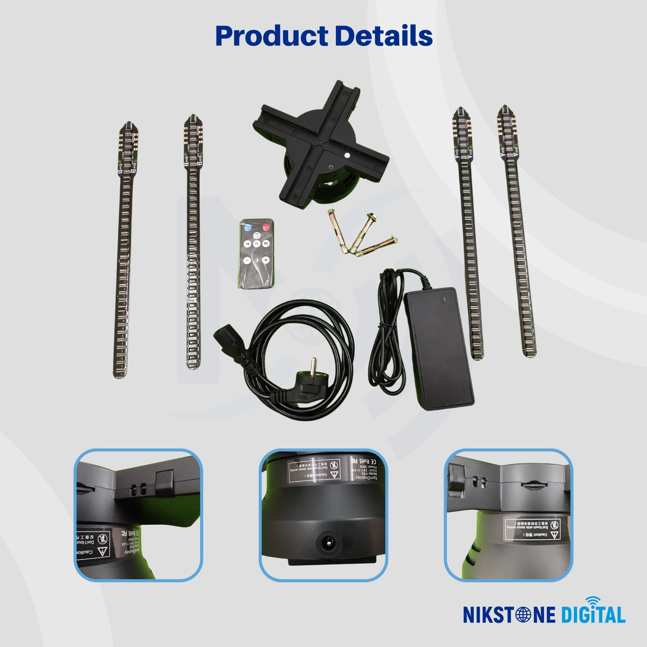 65 cm 3D Hologram Fan LED Display