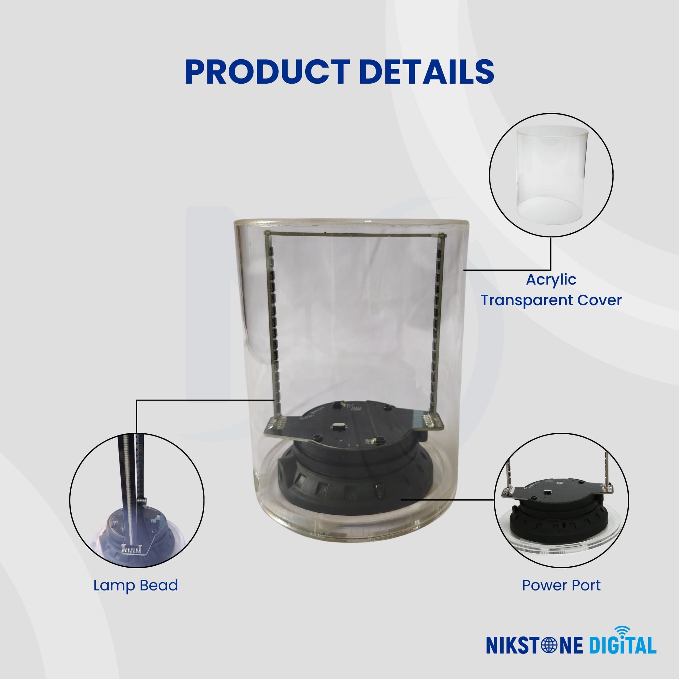 3D Hologram Fan LED Display with 360 Visual Effect