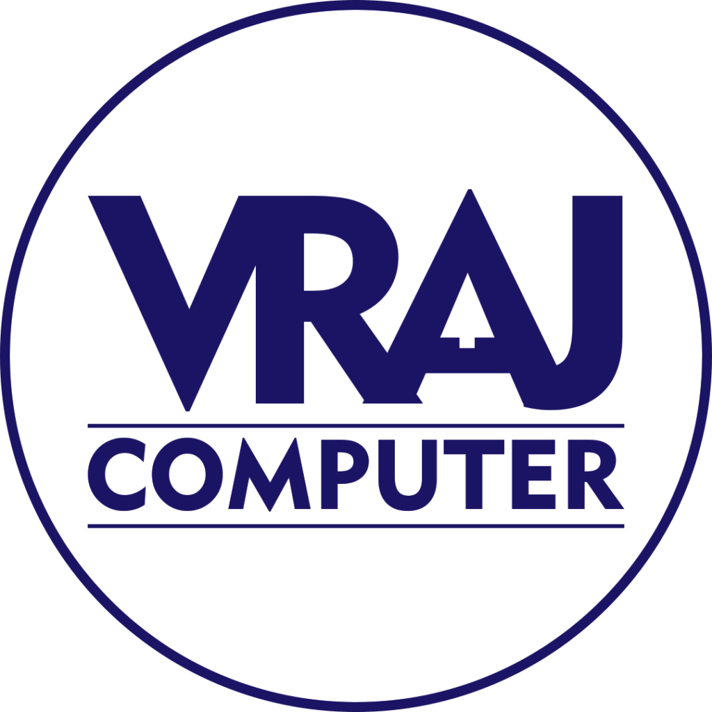 Vraj Computer Logo